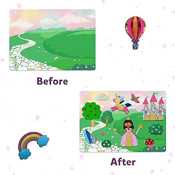 Skillmatics Art & Craft Activity - Foil Fun Unicorns & Princesses, No Mess Art for Kids, Craft Ki... | Amazon (US)