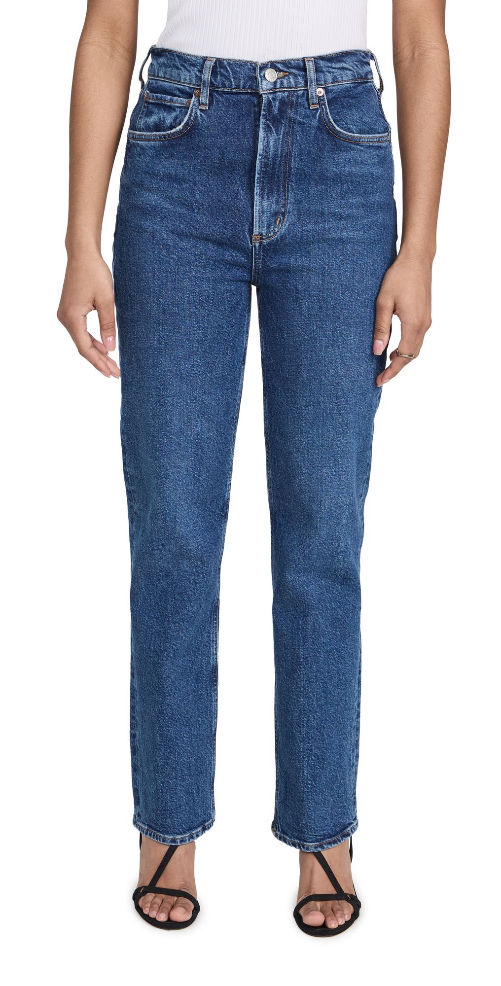 AGOLDE High Rise Stovepipe Jeans | Shopbop | Shopbop