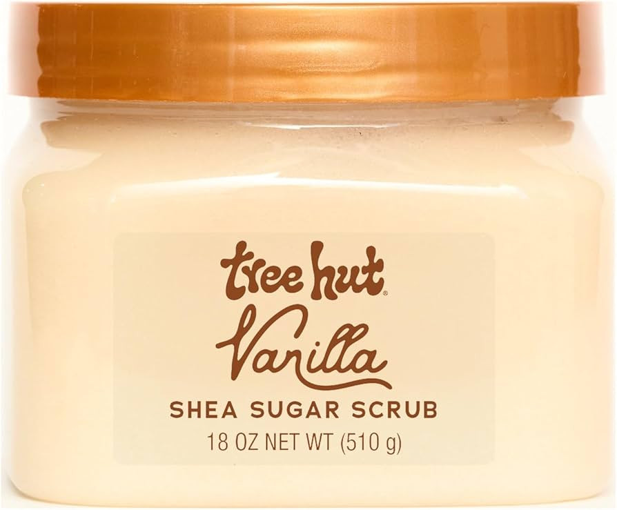 Tree Hut Vanilla Shea Sugar Exfoliating & Hydrating Body Scrub, 18 oz | Amazon (US)