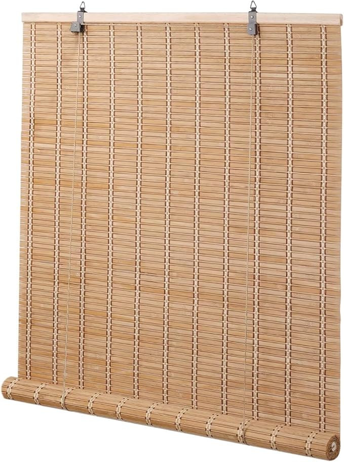Bamboo Blinds for Interior Windows, Easy to Install Bamboo Shades for Indoor Windows, Custom Roll... | Amazon (US)
