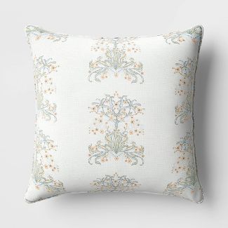 Outdoor Throw Pillow Damask Ivory - Threshold™ designed with Studio McGee | Target