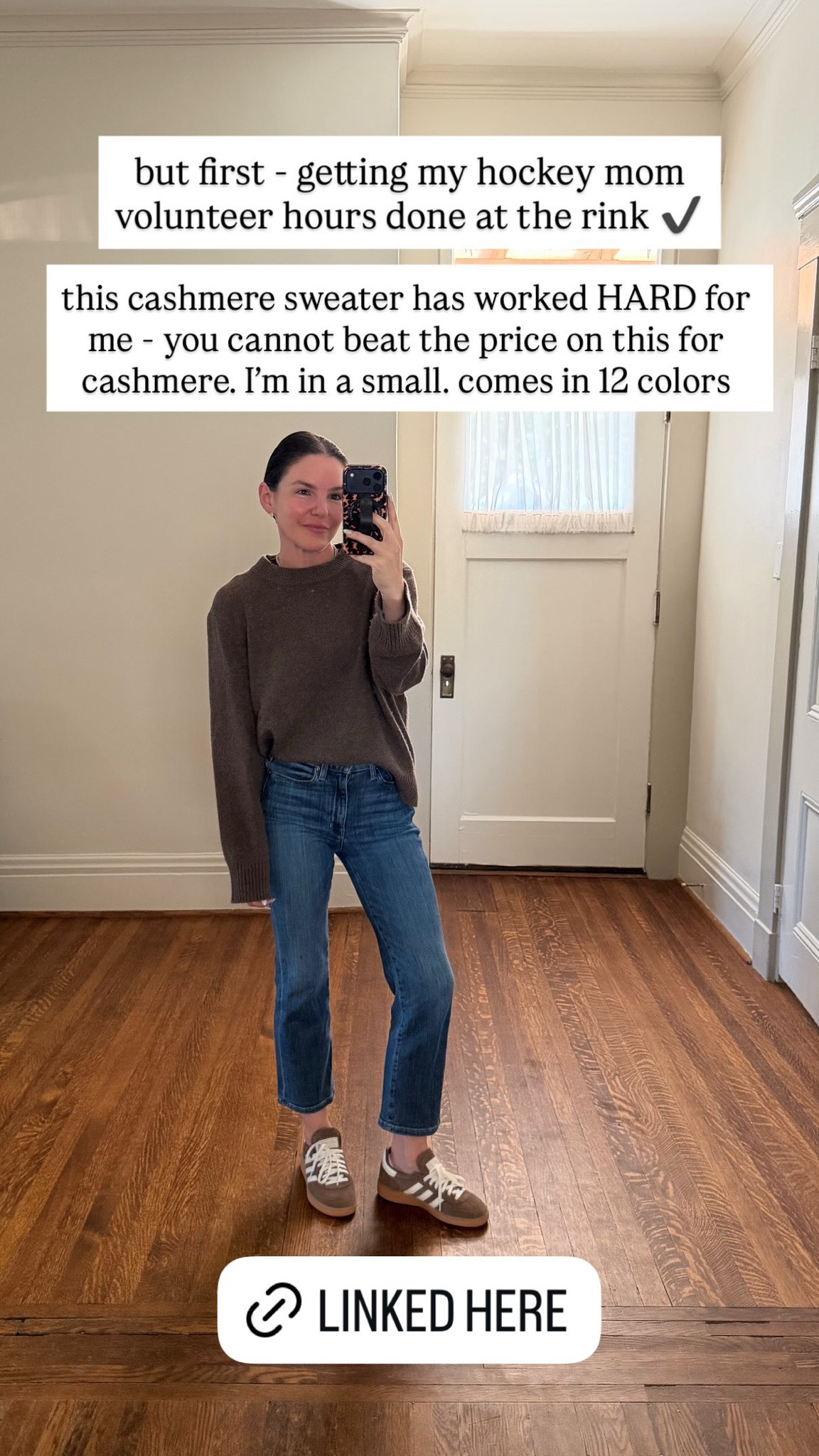 getting my hockey mom volunteer hours done at the rink ✔️

this cashmere sweater has worked HARD for me - you cannot beat the price on this for cashmere. I'm in a small. comes in 12 colors

#LTKmomlife #LTKdayinmylife #LTKootd
