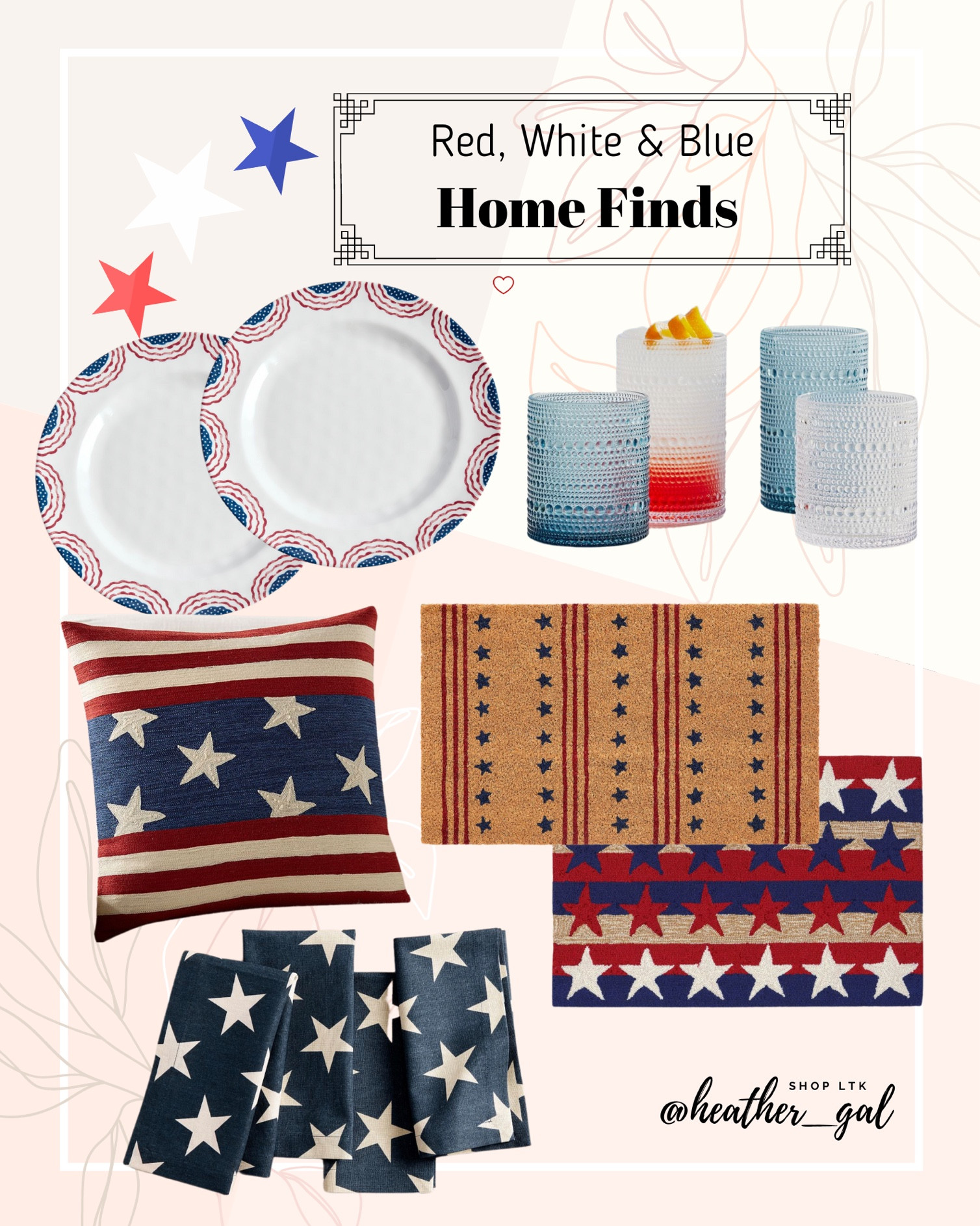 Red, White & Blue Home Finds, pottery barn home, pottery barn Fourth of July, Fourth of July decorations, Fourth of July decor, Memorial Day decor, red white and blue kitchen, red white blue dining, Fourth of July doormat, summer doormat, Fourth of July plates, Fourth of July napkins, Americana decor 

#LTKSeasonal #LTKstyletip #LTKhome
