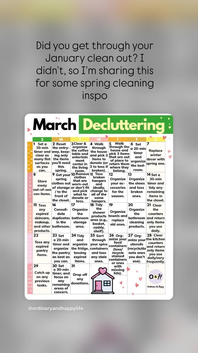 Did you get through your January clean out? I didn’t, so I’m sharing this for some spring cleaning inspo

#LTKSeasonal #LTKmomlife #LTKHome