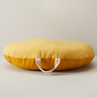 CANVAS FLOOR CUSHION, MUSTARD | Indigo (CA)