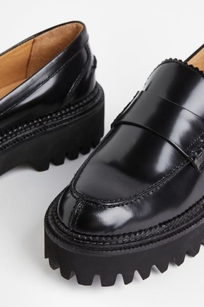 Chunky leather loafers | H&M (US + CA)