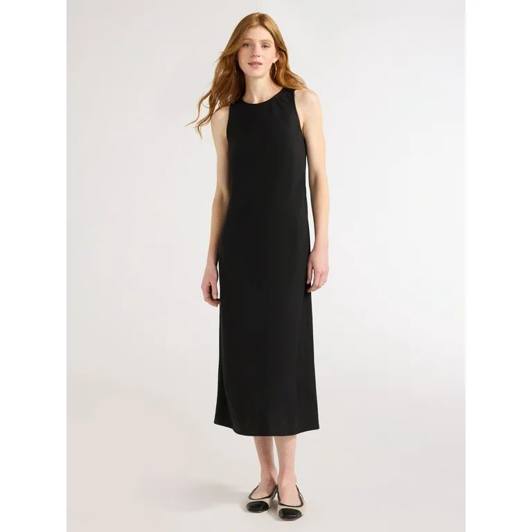 Free Assembly Women’s Sleeveless Bias Midi Dress, Sizes XS-XXL | Walmart (US)