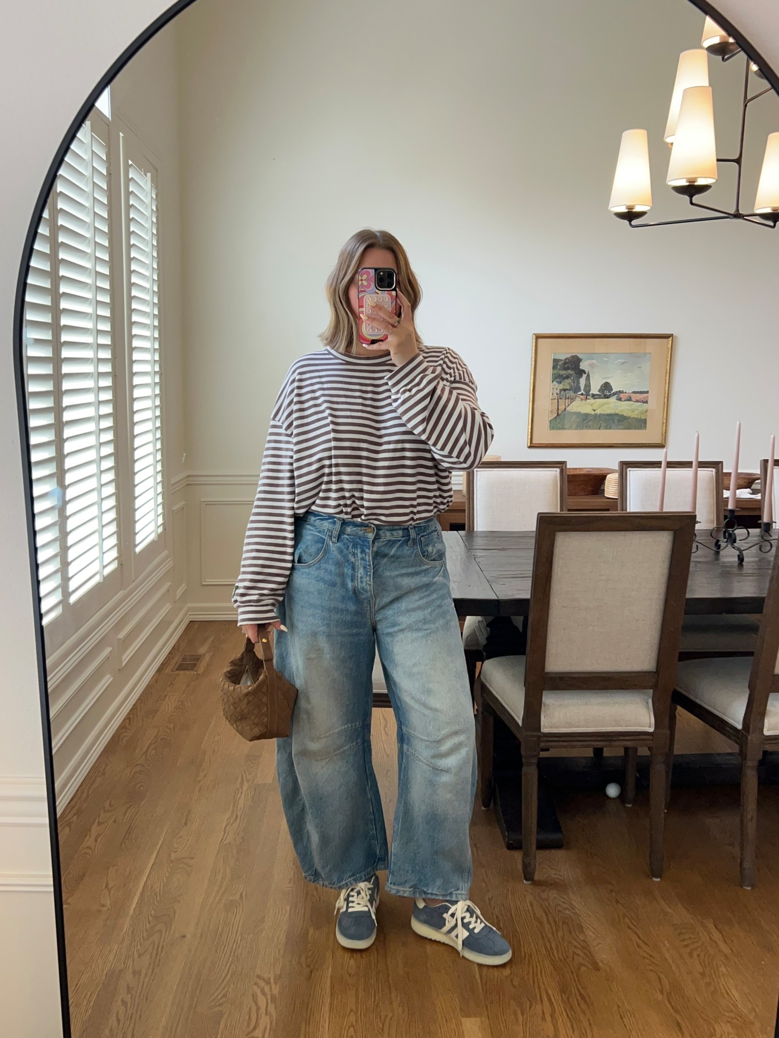 Jeans true to size, daily drills too M/L and Amazon bag