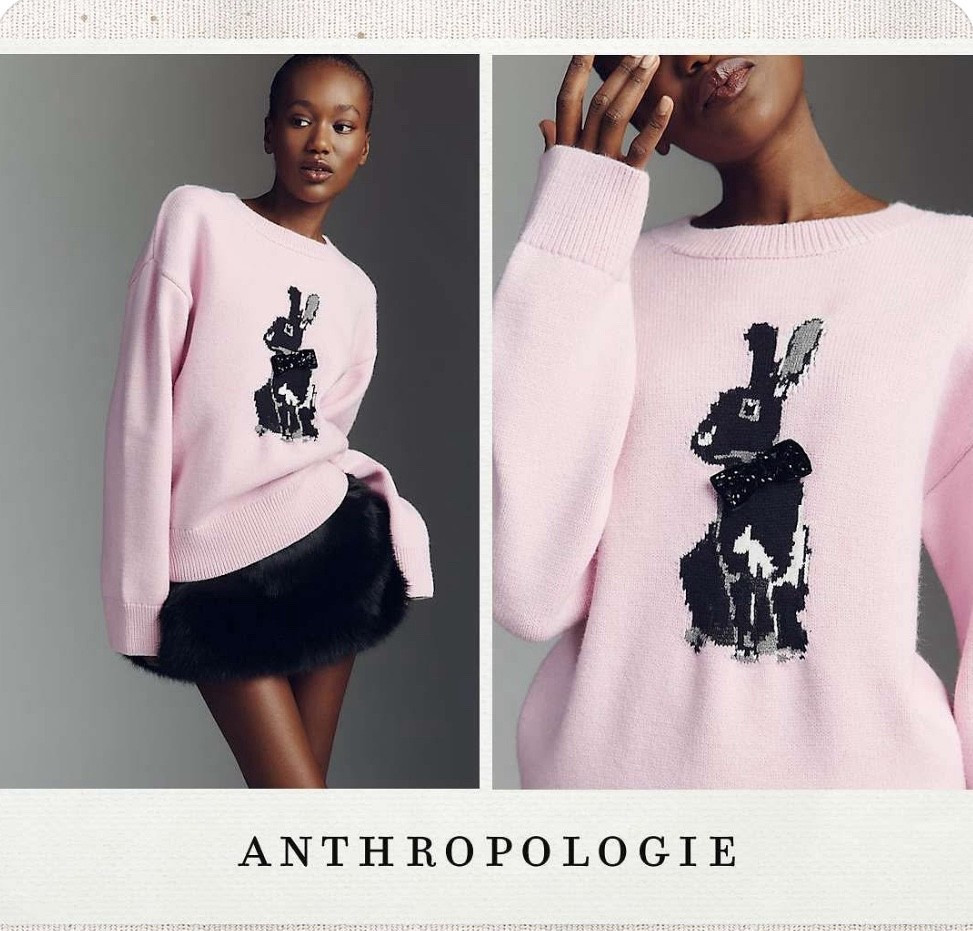 English Factory Bunny Graphic Sweater
    
