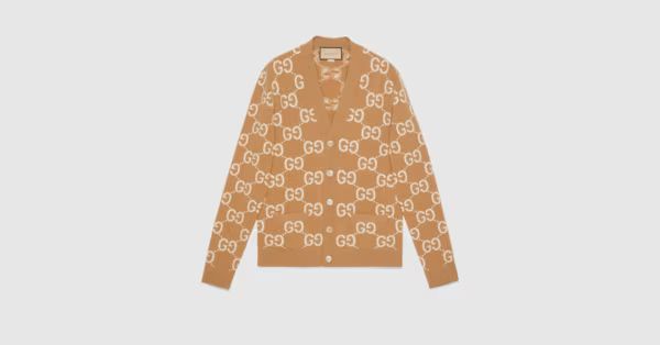 GG wool jacquard cardigan | Gucci (US)