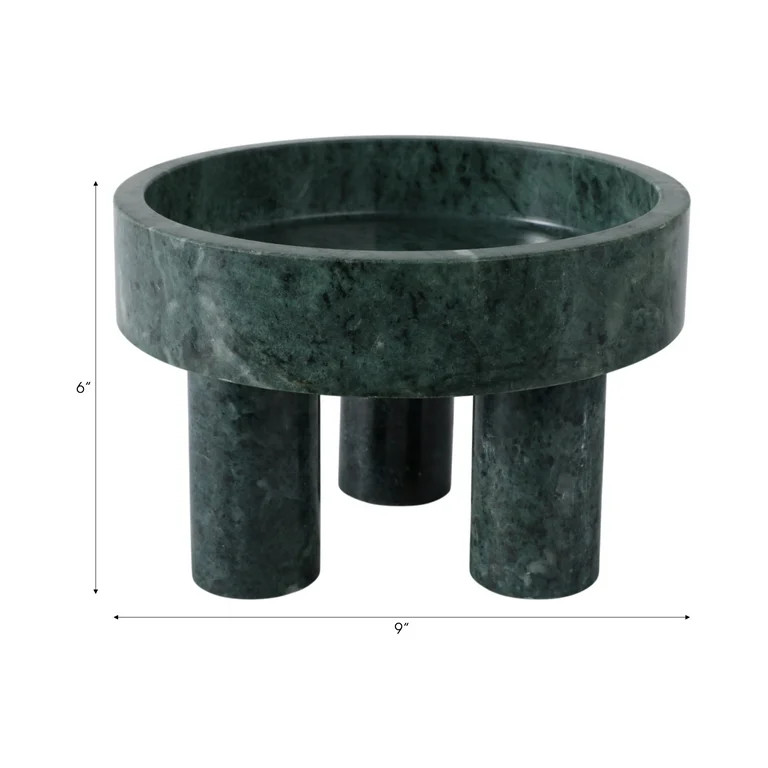 Modern Marble Bowl with Tripod Legs Decorative Accent for Home Office Bedroom Living Room Decor -... | Walmart (US)