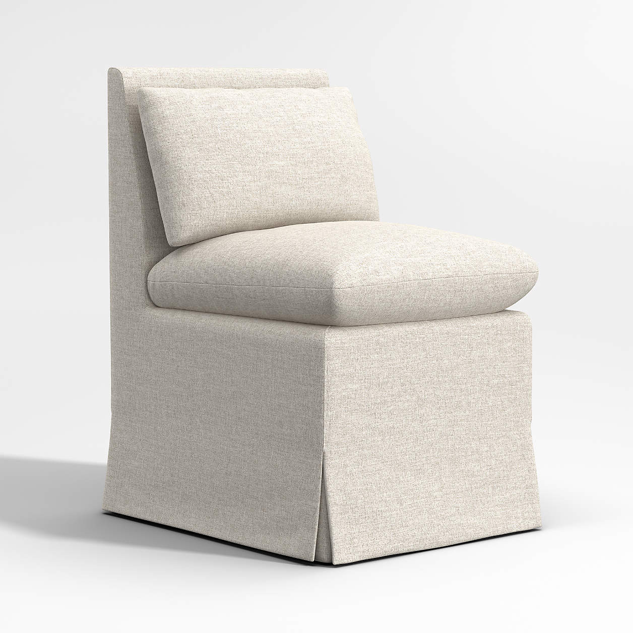 Belmar Ivory Upholstered Dining Chair + Reviews | Crate & Barrel | Crate & Barrel