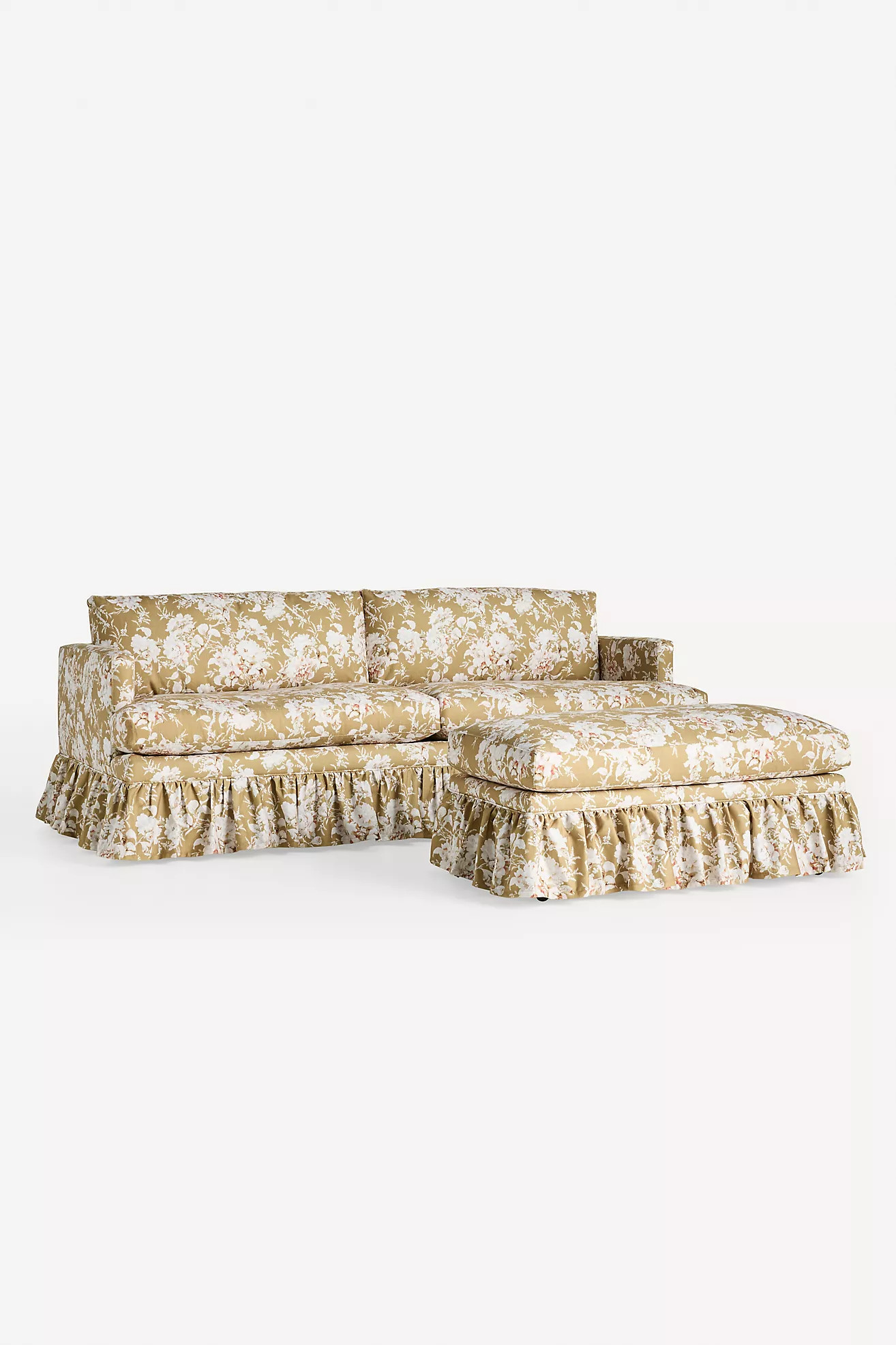 Bowen Frida Ruffle Two-Cushion Sofa | Anthropologie (US)