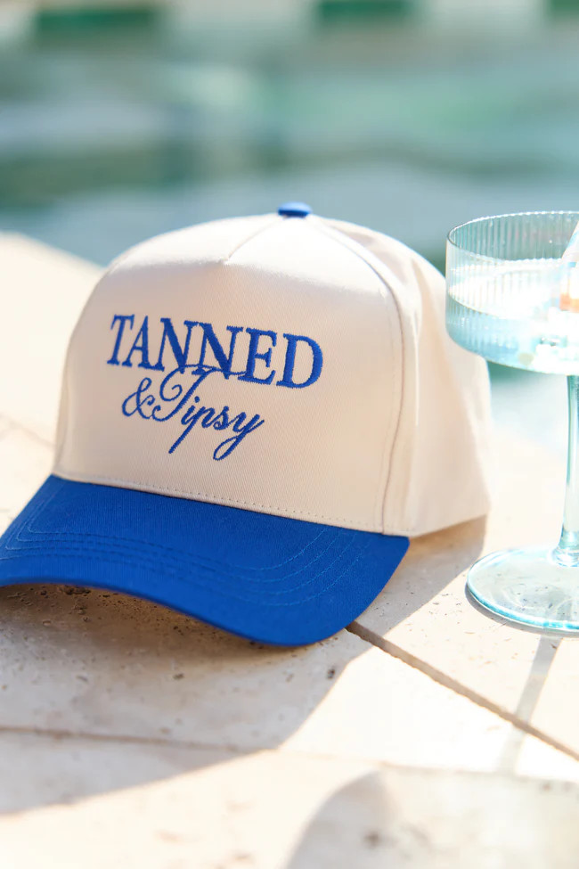 Tanned & Tipsy Trucker Hat | Pink Lily