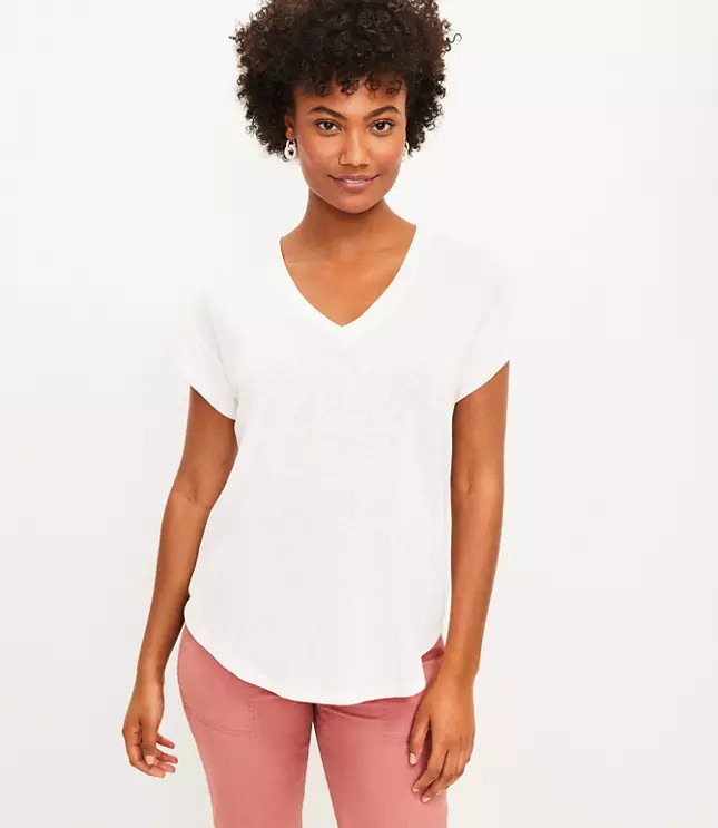 Dolman V-Neck Tee | LOFT