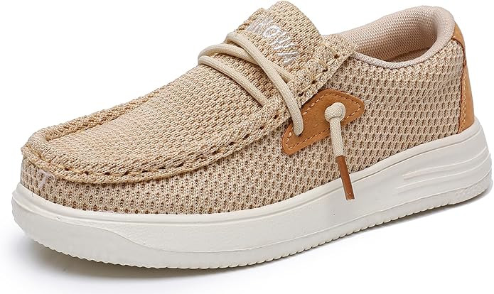 Apakowa Kids Boys Girls Loafers Slip-On Casual Walking Shoes Comfortable & Lightweight (Toddler/L... | Amazon (US)