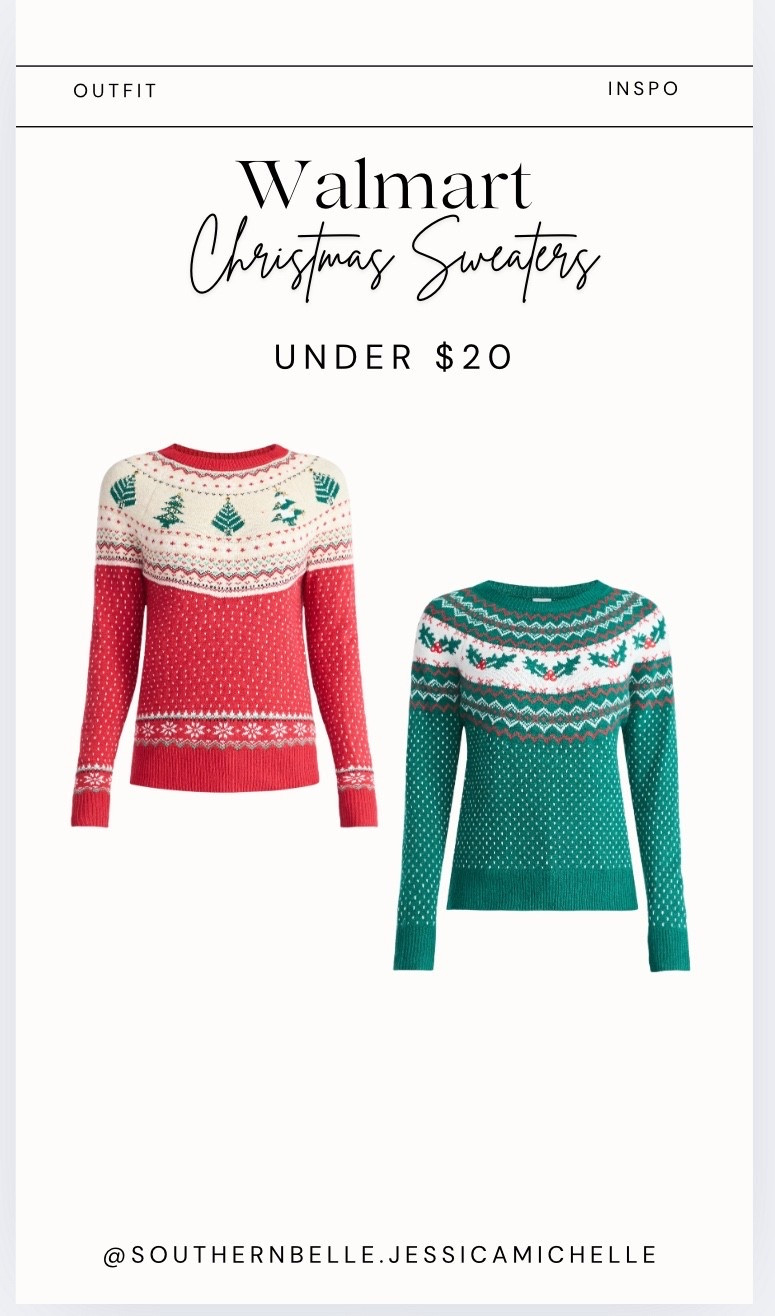Holiday Christmas sweaters @walmart

#LTKFindsUnder50 #LTKHoliday #LTKParties