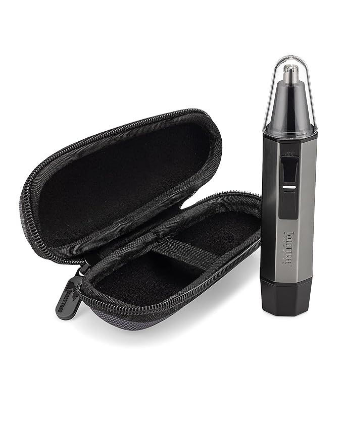 ToiletTree Products Water Resistant Heavy Duty Steel Nose Trimmer with LED Light and Travel Case | Amazon (US)