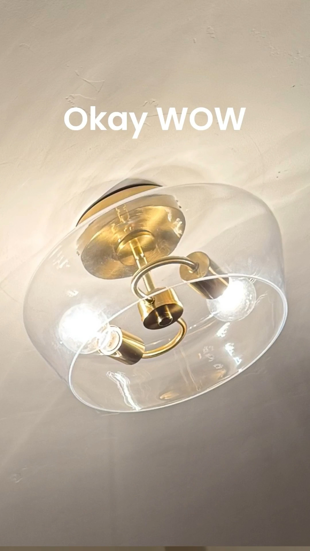 She tried…  Swapped the old fixture for a modern semi-flush mount ceiling light with clear glass, & the glow is GLOWING. Instant upgrade for a kitchen, bedroom, entryway, hallway, or living space — bright, warm, and low-key makes the whole room look better. Proof that new ceiling lighting = main character energy. 💥

#LTKdayinmylife #LTKHome 

#LTKSaleAlert