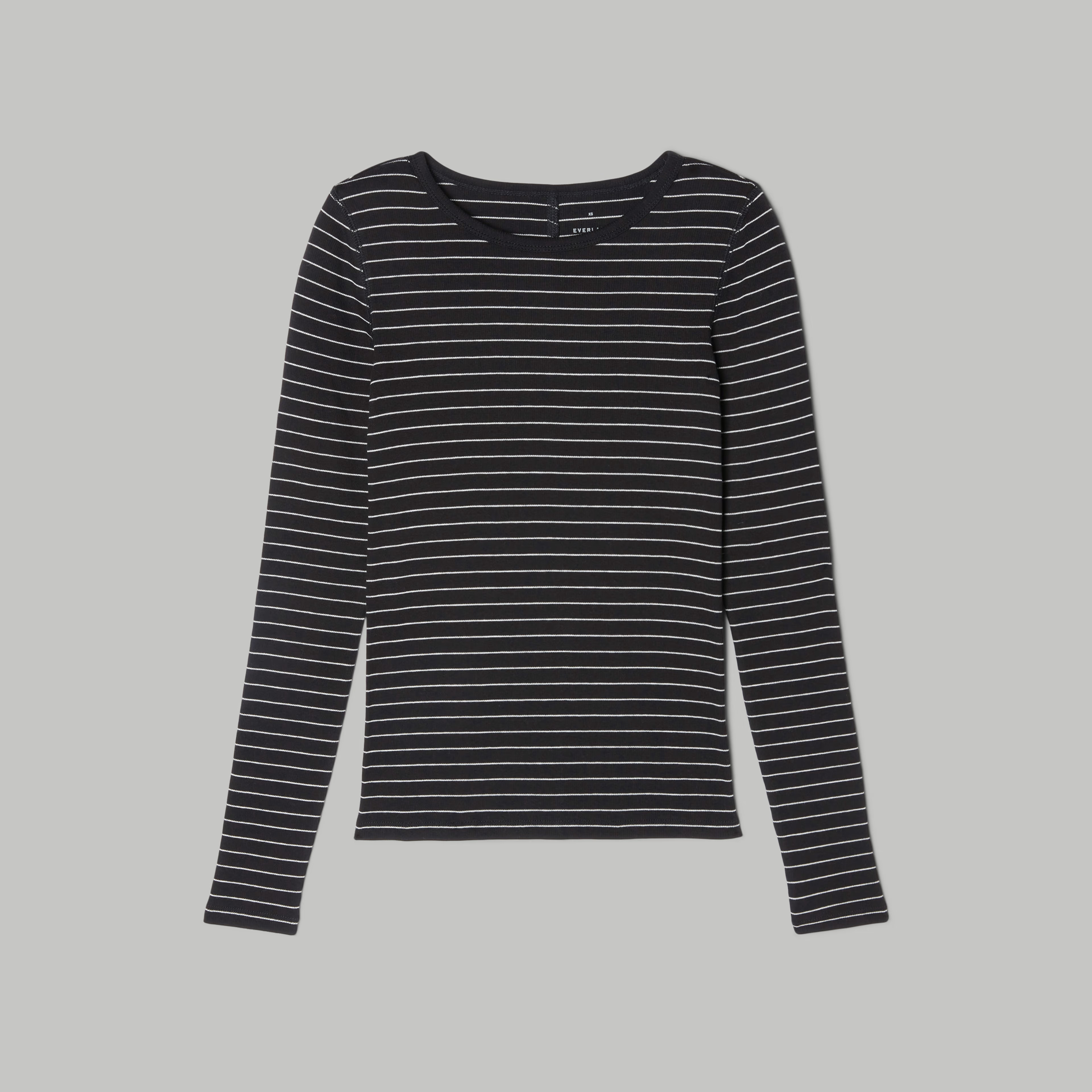 The Pima Micro-Rib Long-Sleeve Crew | Everlane