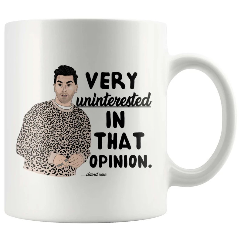 Very Uninterested In That Opinion David Rose Mug | Etsy (US)