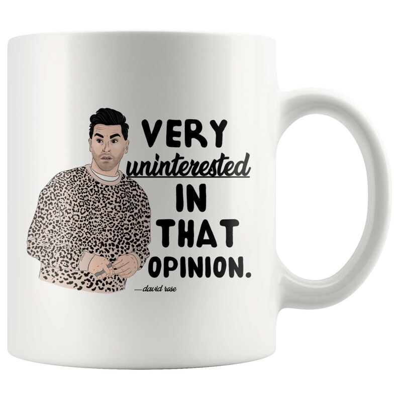 Very Uninterested In That Opinion David Rose Mug | Etsy (US)