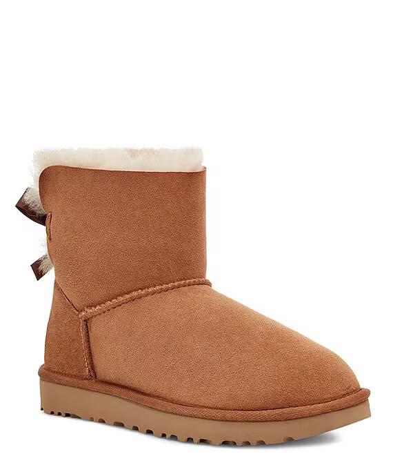 UGG Mini Bailey Bow II Water Resistant Booties | Dillard's | Dillard's