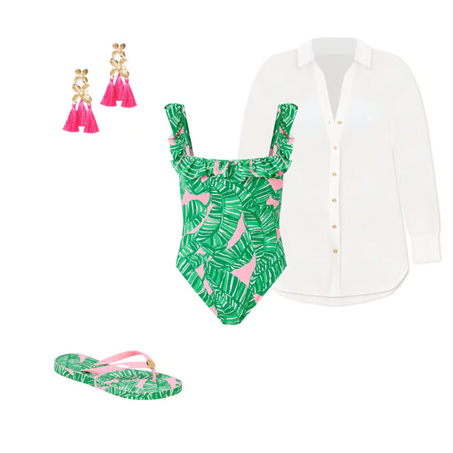 Aemma Ruffle One-Piece Swimsuit | Lilly Pulitzer | Lilly Pulitzer