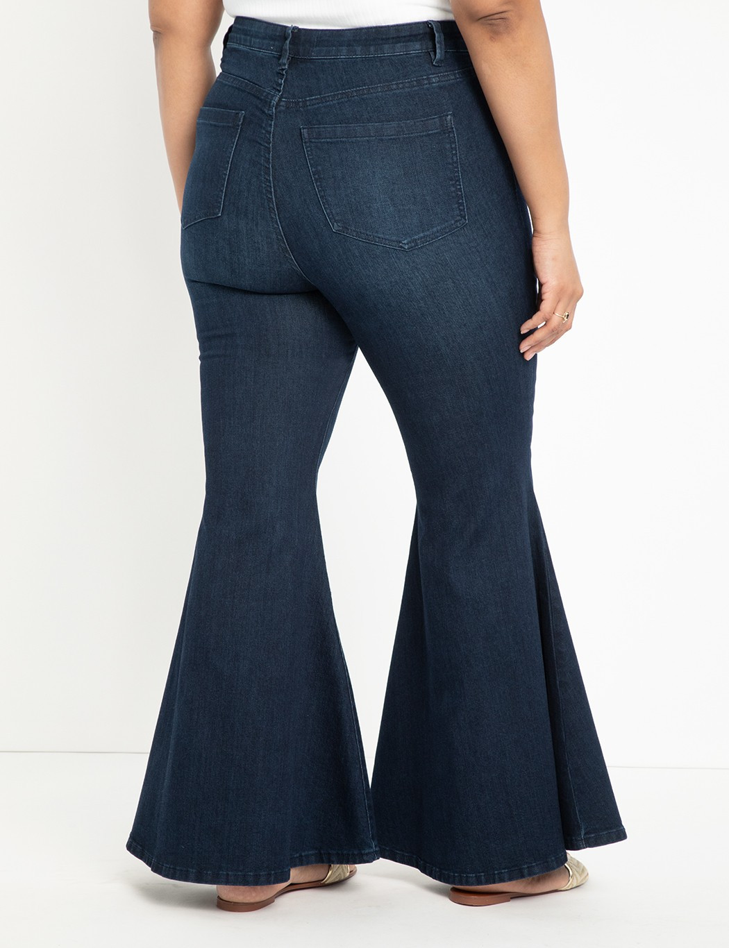 Classic Fit Bell Bottom Flare Leg Jean | Eloquii