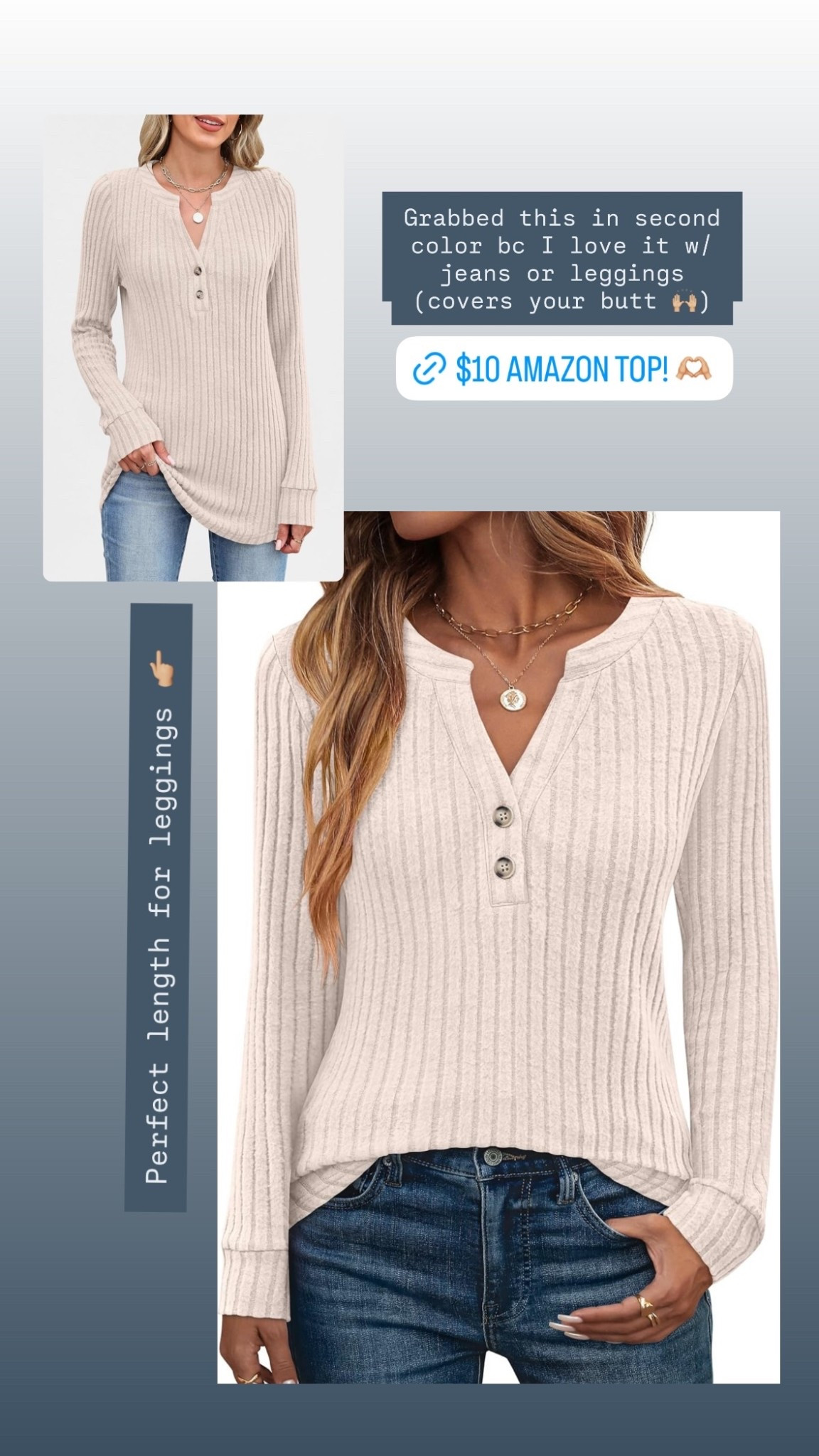 Perfect length for leggings 👉🏼 Grabbed this in second color bc I love it w/ jeans or leggings (covers your butt 🙌🏼)

#LTKgrwm #LTKSaleAlert #LTKootd