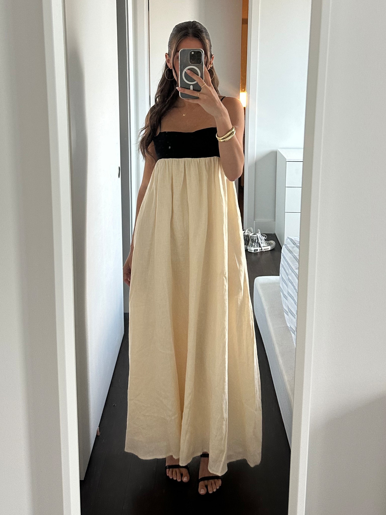 Linen maxi wearing US size 2 

#LTKSummerEdit