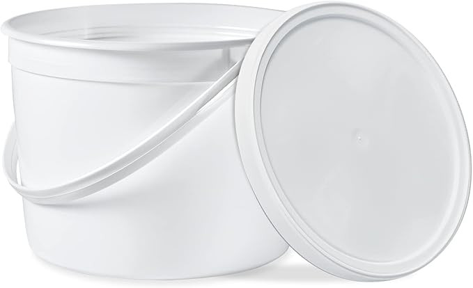ePackageSupply 1 Gallon Food Grade Freezer Safe Round Plastic Bucket with Lids, Made in USA, BPA ... | Amazon (US)