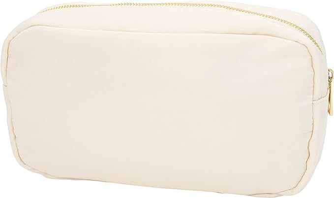 Phlox Collective Nylon Travel Pouch Makeup Bag (Nude, Large) | Amazon (US)