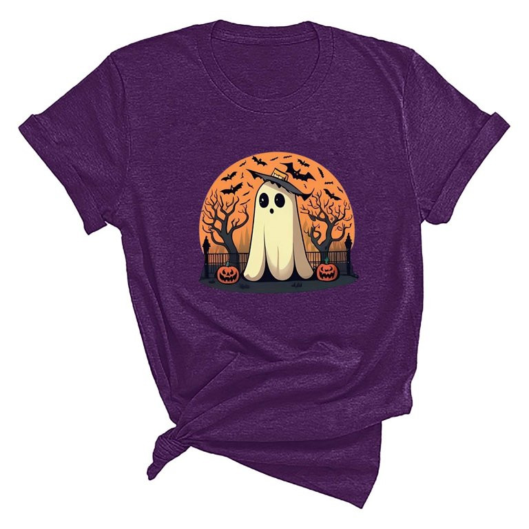 Kiittyyyy Halloween Graphic Tees - Casual Vintage Short Sleeve Family Party Celebration Fall Clot... | Walmart (US)