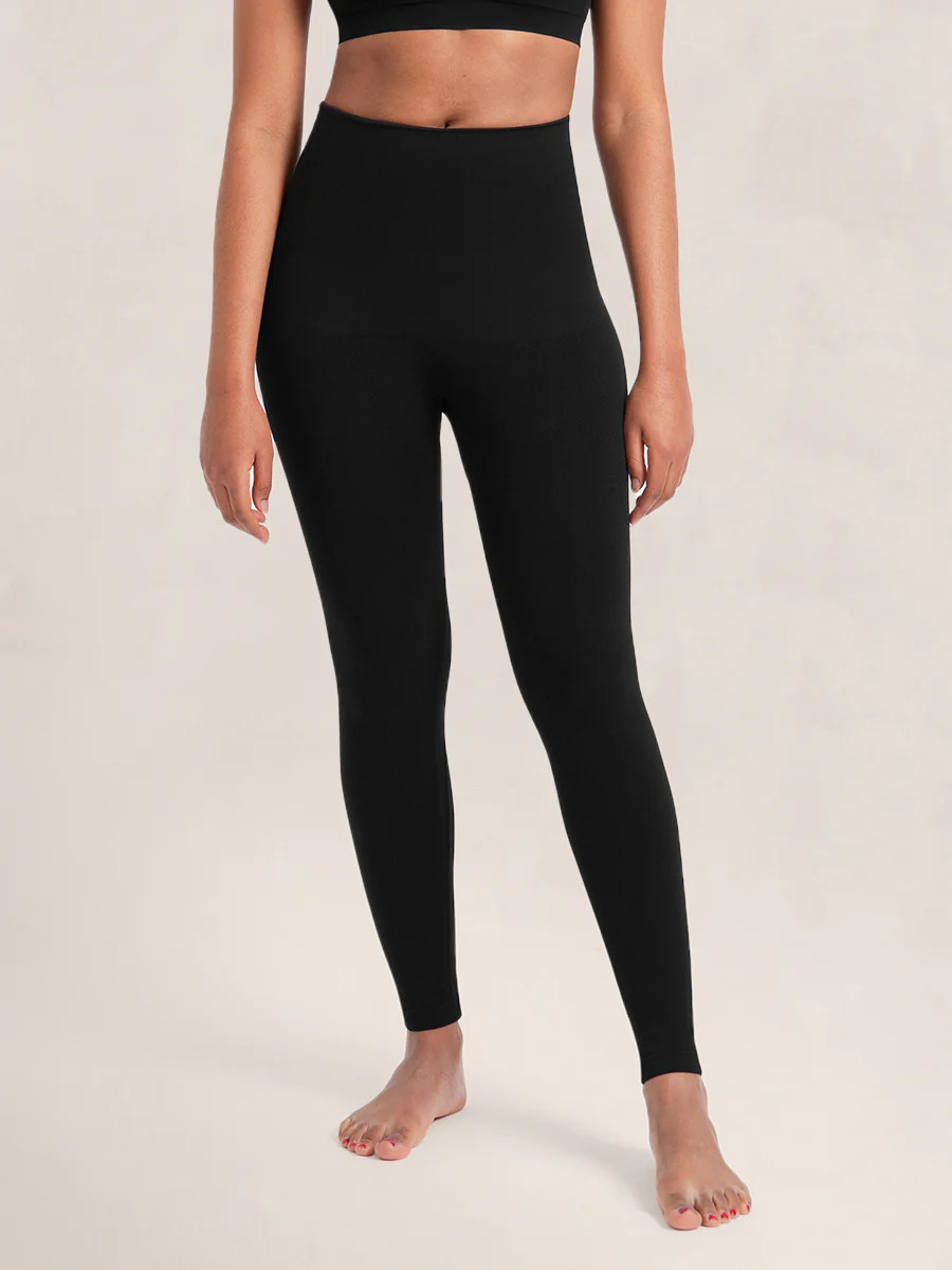 Shapermint Essentials Seamless Comfort Mid-Waist Shaping Leggings | Shapermint