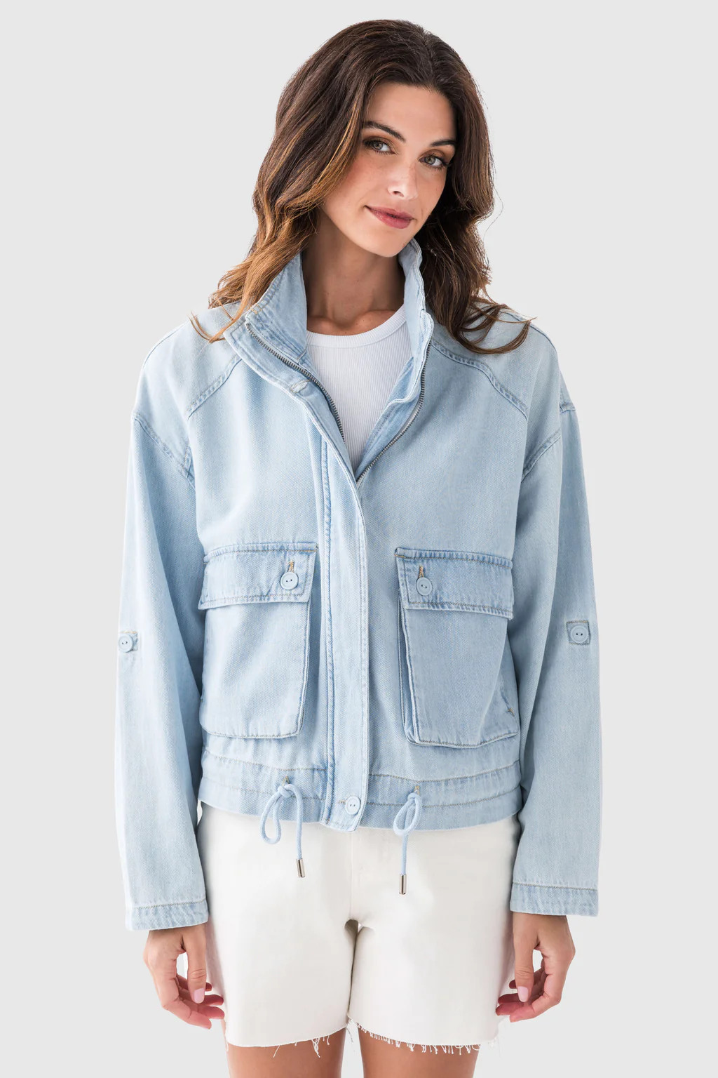 Risen Oversized Soft Denim Jacket | Social Threads