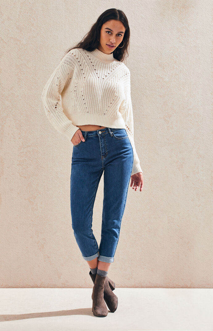 PacSun Mum Blue Mom Jeans | PacSun