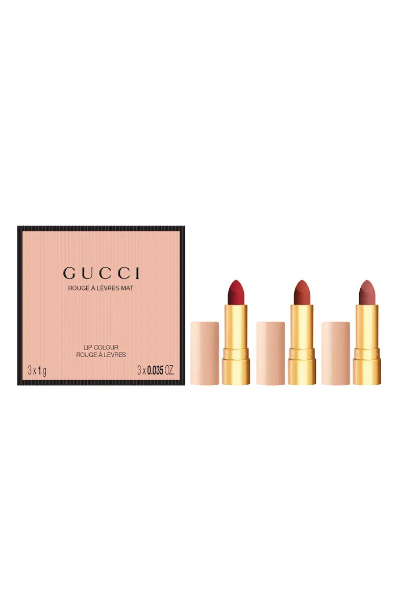 Mini Matte Lipstick Festive 3-Piece Gift Set | Nordstrom