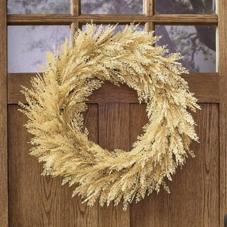 Winfield Wheat Wreath | Grandin Road | Grandin Road