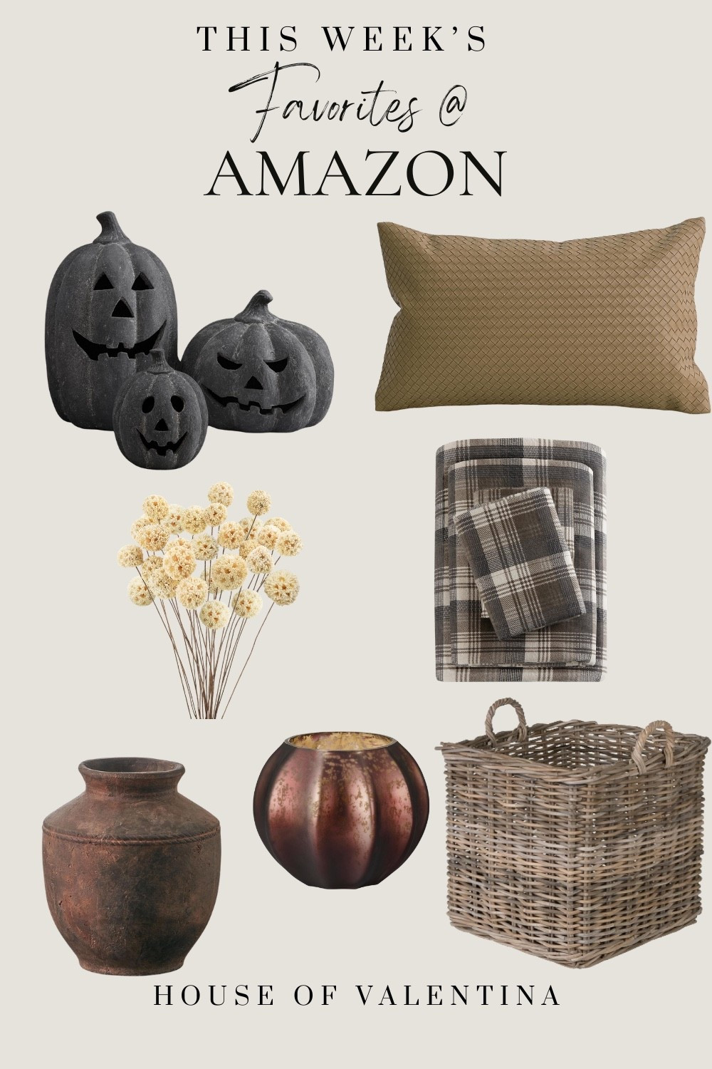 These are a few of the favorite decor pieces from the week and they are gorgeous and perfect for Fall! These are the pieces you have been loving this week! #AmazonDeals #AmazonFinds #AmazonBestSellers #HomeDecor #FallFavorites

#LTKHome #LTKSaleAlert #LTKSeasonal