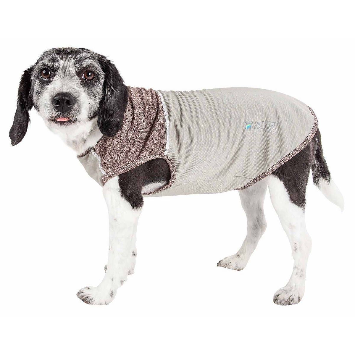 Pet Life Active Aero-Pawlse Heathered Quick-Dry and 4-Way Stretch Dog and Cat Tank Top T-Shirt - ... | Target