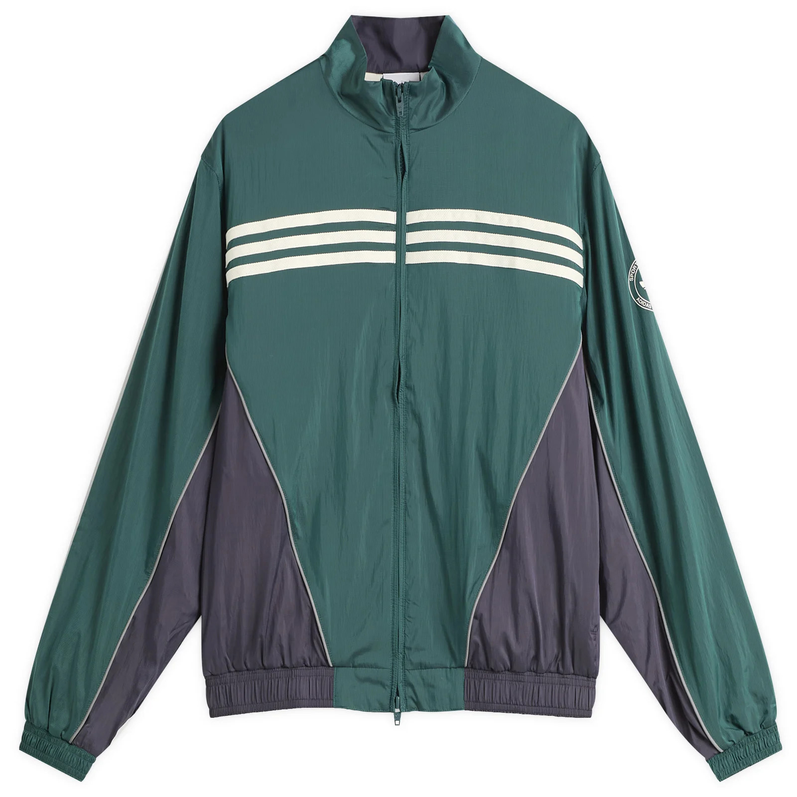 Adidas Women's Sporty & Rich Windbreaker in Wild Pine, Size Medium | END. Clothing | END. Clothing