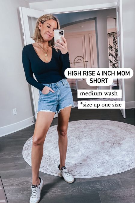 Abercrombie 4inch high rise mom short on sale for 25% off!!

#LTKSaleAlert #LTKFindsUnder50 #LTKStyleTip