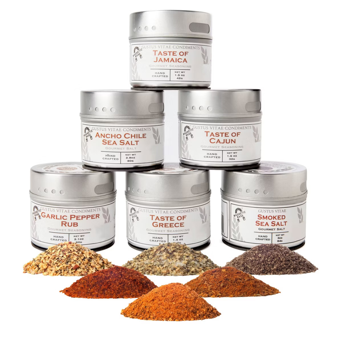 Ultimate Gourmet BBQ Collection - 6 Tins | Gourmet Seasoning Set | Gustus Vitae | Target