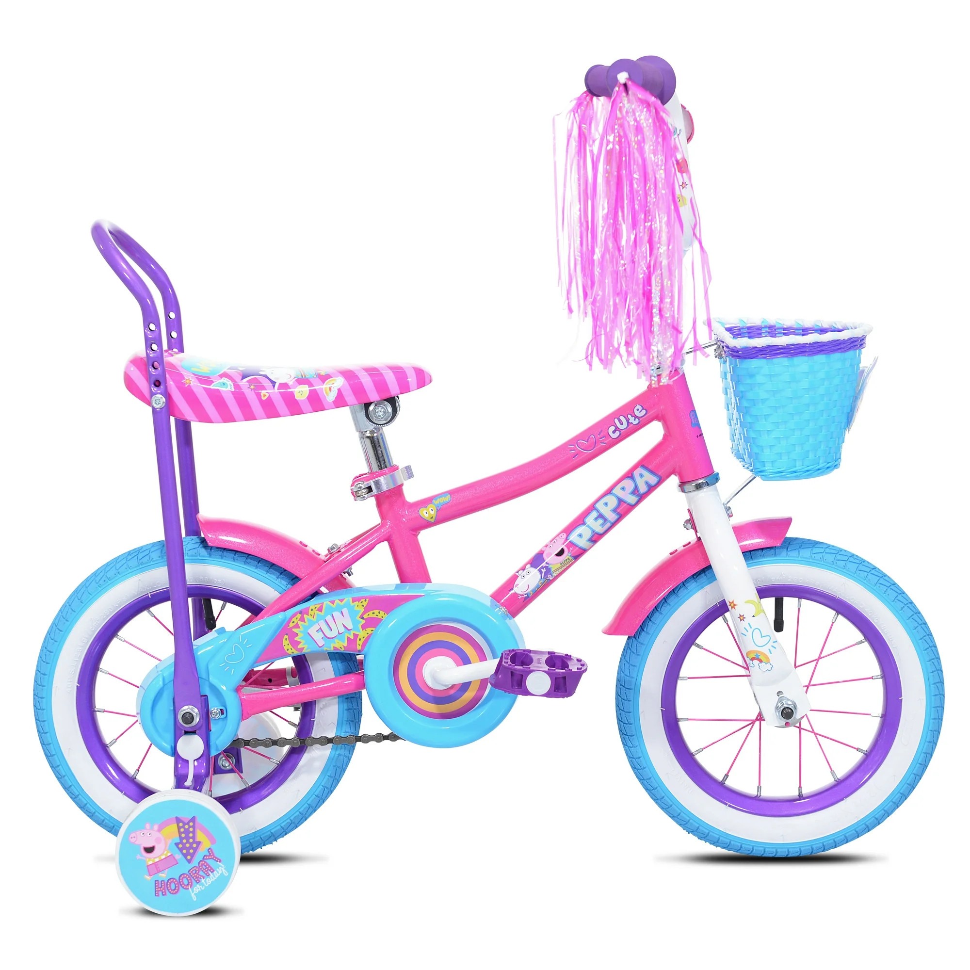 Kent Bicycles 12" Peppa Pig High Rise Child Girls Bicycle, Pink | Walmart (US)