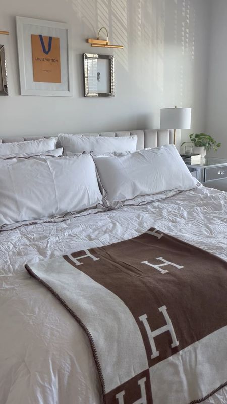 ✨NEW✨ elegant adult bedroom vibes. 

Feel feminine, beautiful and luxurious when you go to sleep and wake up in this combination of boutique hotel-inspired bedding and bedroom lighting options 🤍✨☁️ 

Only item not linked is mattress. It’s the Premium King from DreamCloud --

#LTKstyletip #LTKhome