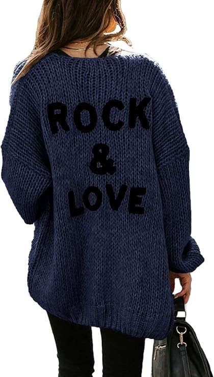 PRETTYGARDEN Women's Long Sleeve Open Front Knit Cardigans Sweaters Soft Loose Draped Coat Outerw... | Amazon (US)