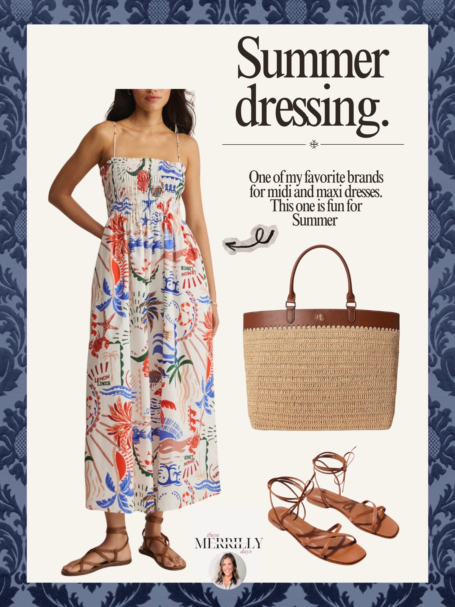 This maxi dress has such a fun and summery print for casual summer days or a relaxed bbq! Could easily be worn on vacation as a swimwear cover up! Thesemerrillydays women's summer maxi dress causal summer dress women's bbq outfit ideas vacation summer dress vacation outfit ideas long summer dress 

#LTKootd #LTKSeasonal #LTKTravel