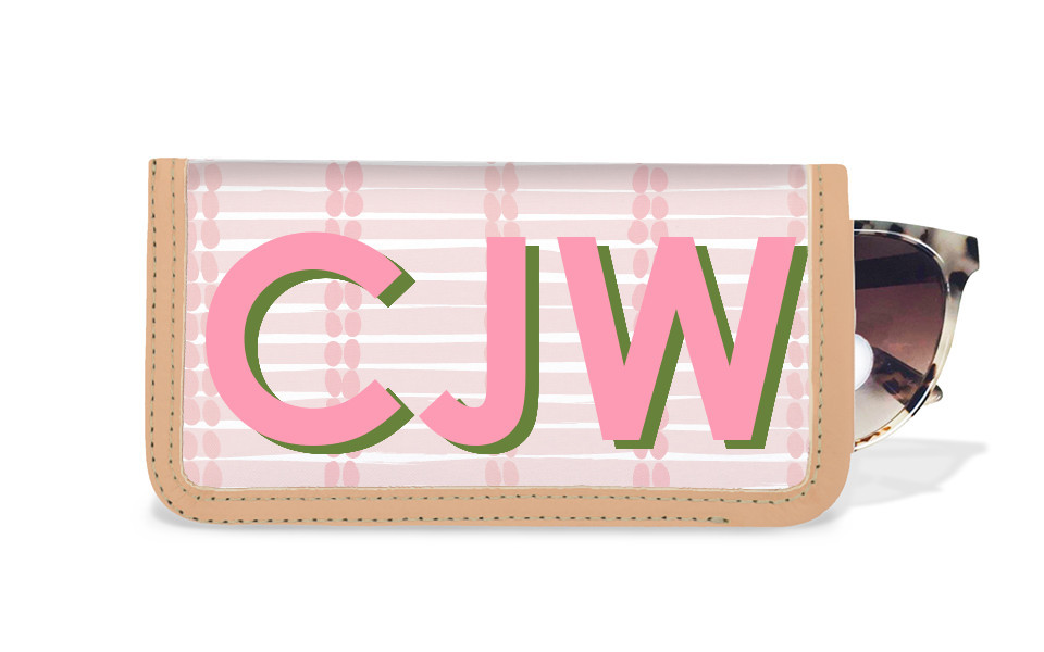 Eyeglass Case - Monogram Stripe | Barrington Gifts