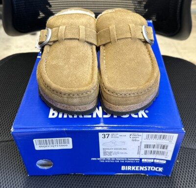 Pick Color&Size-Women's Birkenstock Buckley Shearling Suede Clog Shoe Narrow Fit | eBay US
